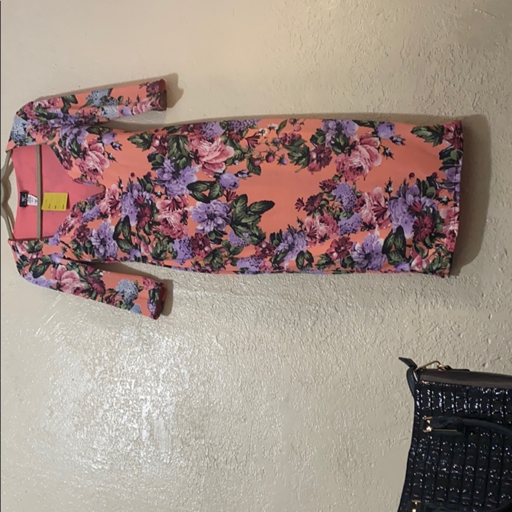 Pink floral dress size medium